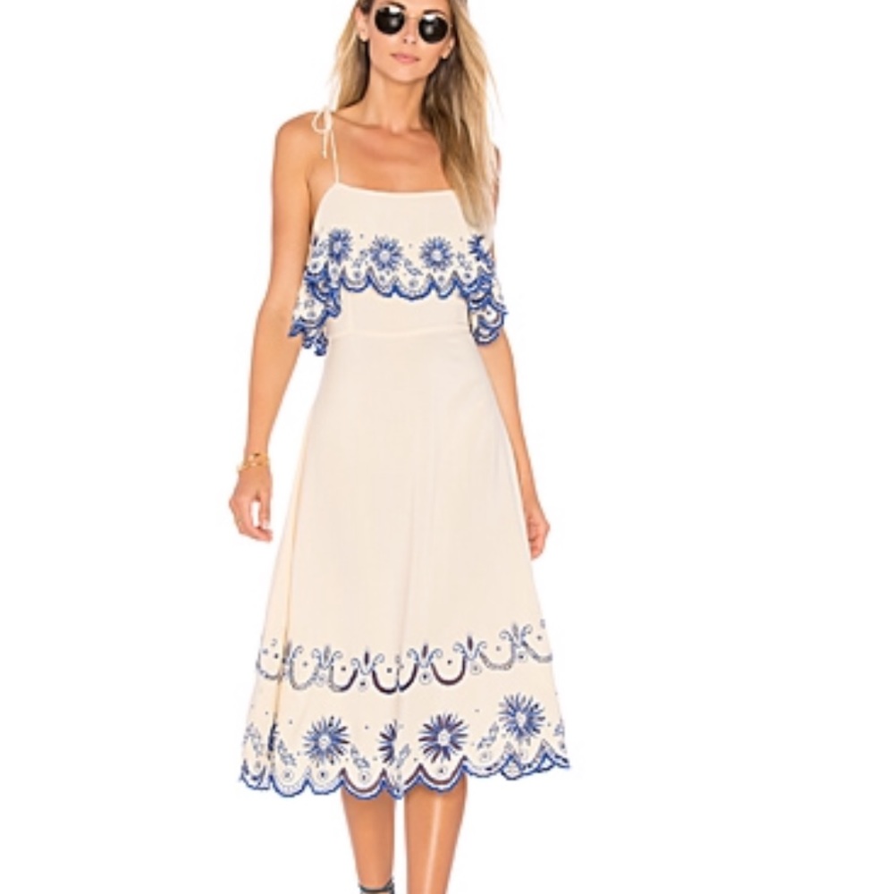 Cleobella INEZ MIDI DRESS IN COBALT